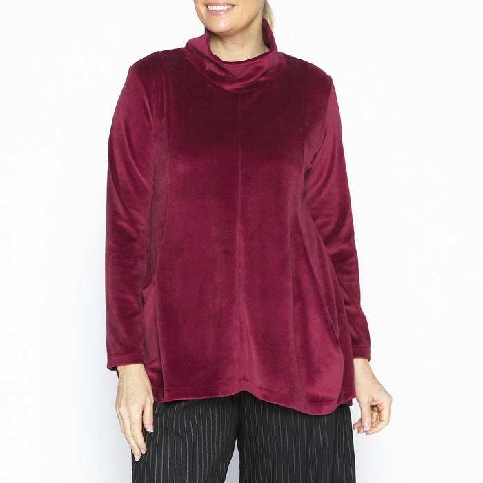 Jesse Brick Velour Tunic