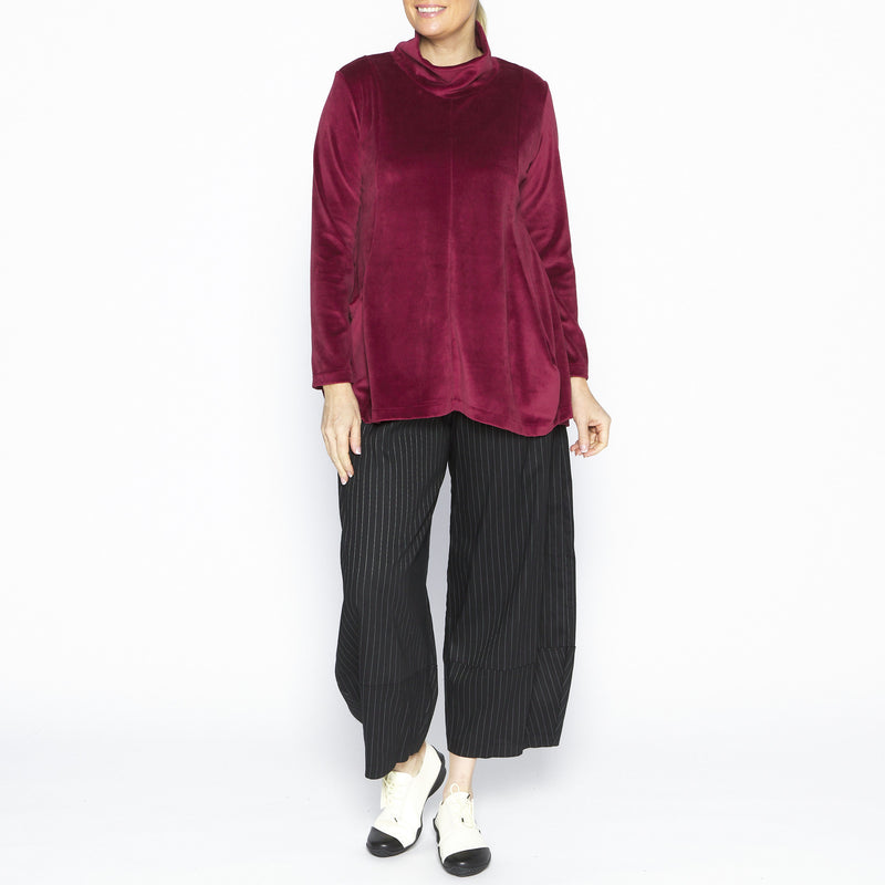 Jesse Brick Velour Tunic