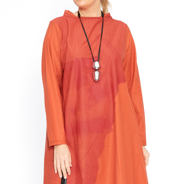 MU241000 Assym Tunic in Orange