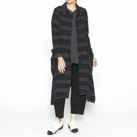 Ellen Striped Linen Coat