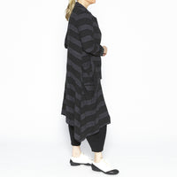 Ellen Striped Linen Coat