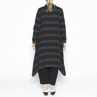 Ellen Striped Linen Coat