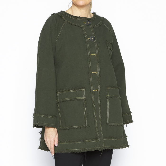Minni Khaki Car Coat