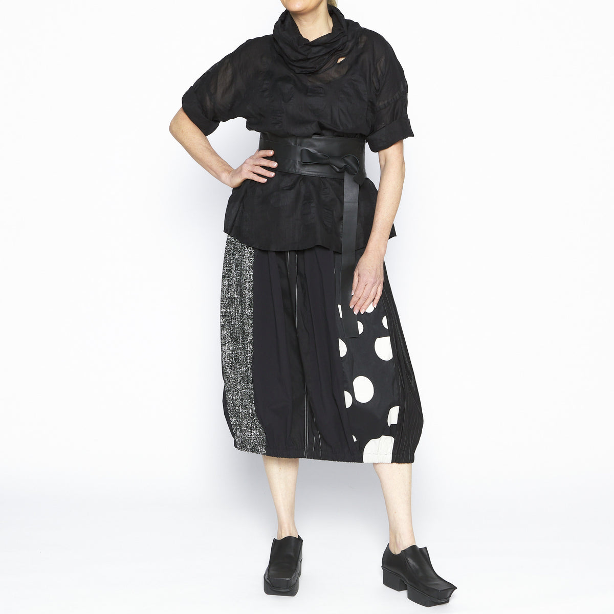 Keeley Upcycled Spot Skirt
