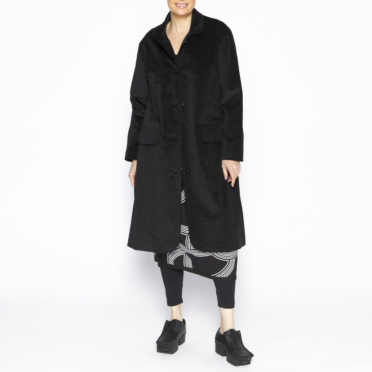 Edie Black Coat