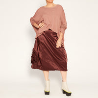 RBW24-3270307 Shine Skirt in Wood