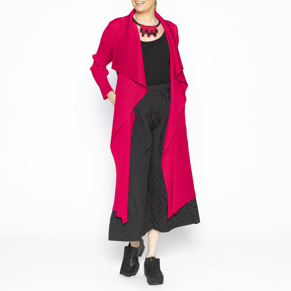 Aiko Red Lapel Coat