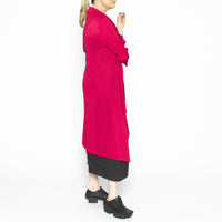 Aiko Red Lapel Coat