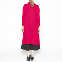 Aiko Red Lapel Coat