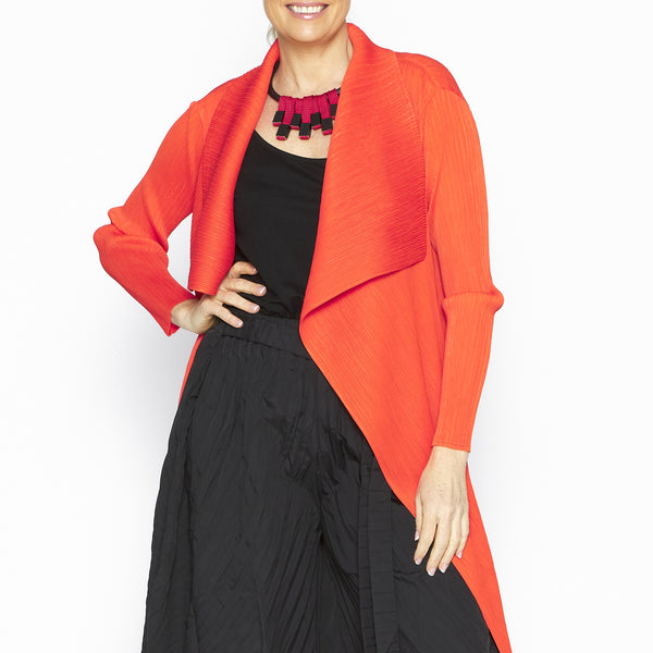 Aiko Orange Lapel Coat