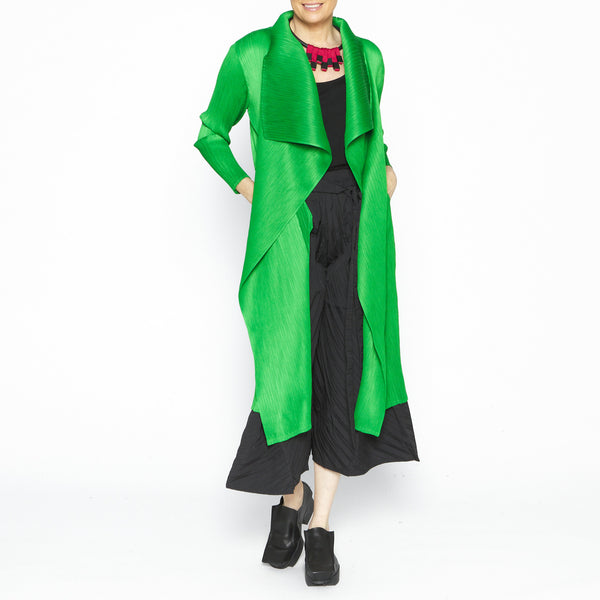 Aiko Green Lapel Coat