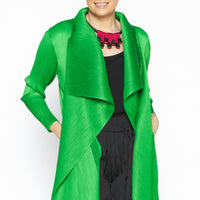 Aiko Green Lapel Coat