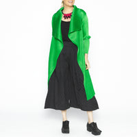Aiko Green Lapel Coat