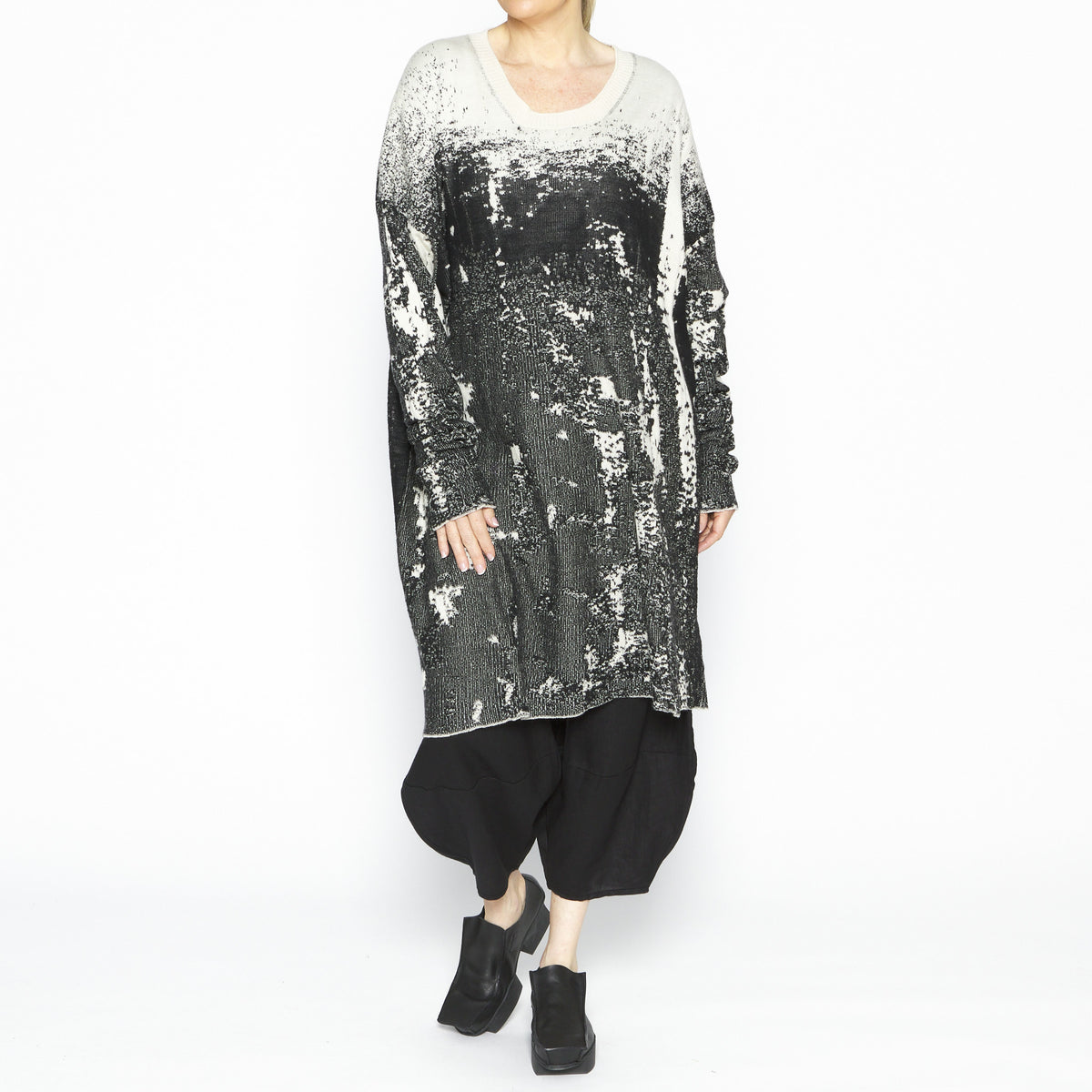 Natural Long Boxy Pull-Over SN-1869