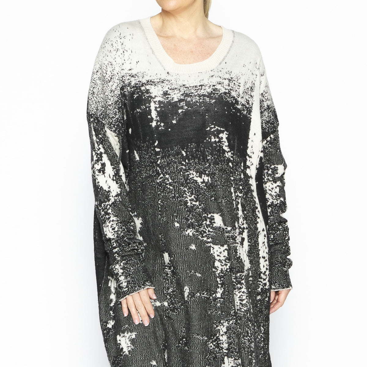 Natural Long Boxy Pull-Over SN-1869