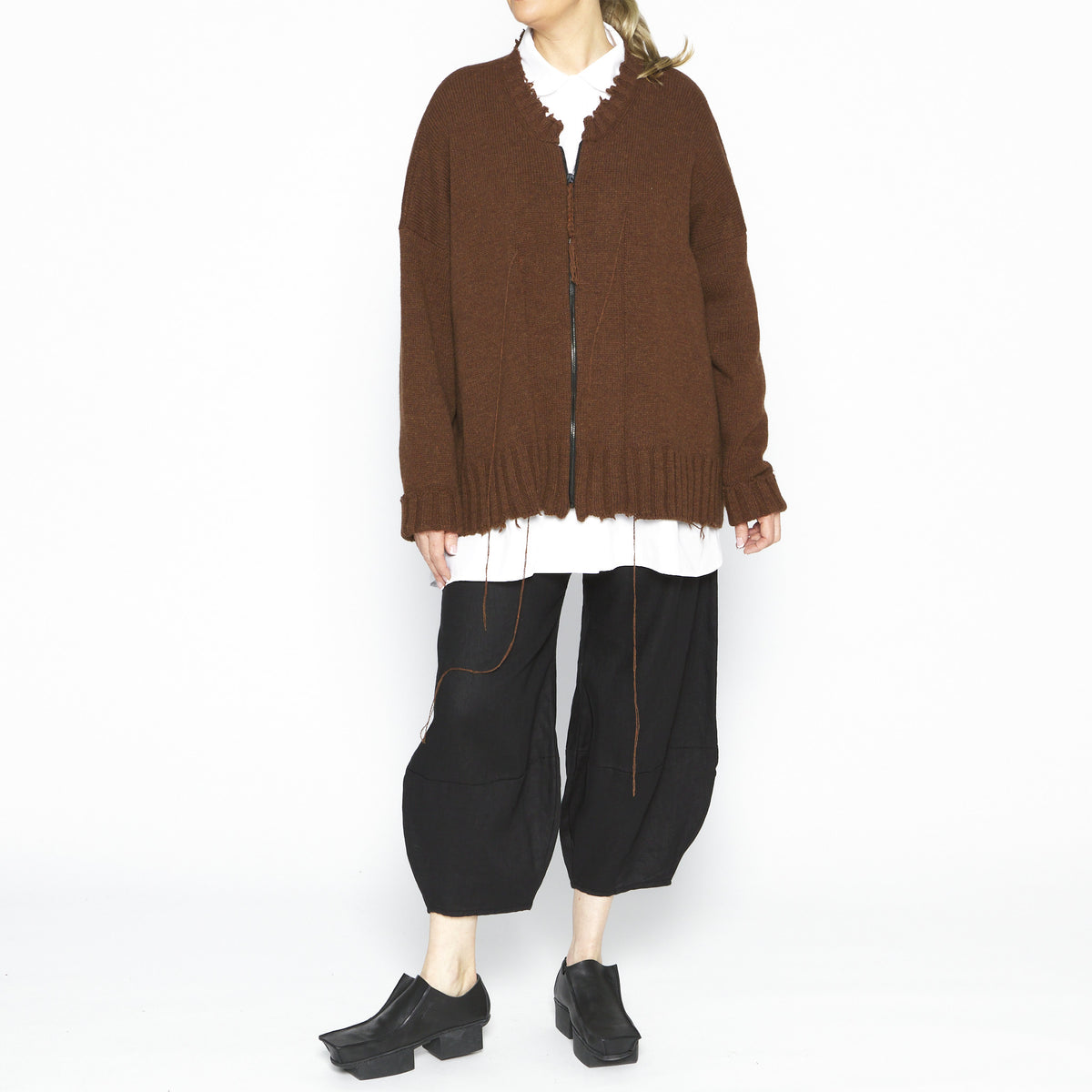 Tobacco Cardigan Pull Over SN-3055