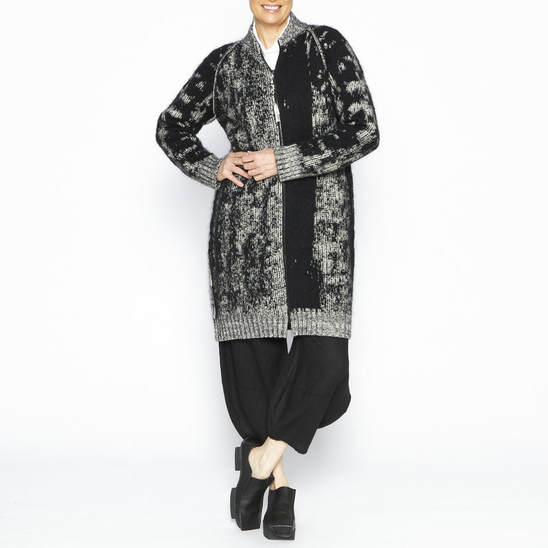 Long Knit Bomber SN-5146