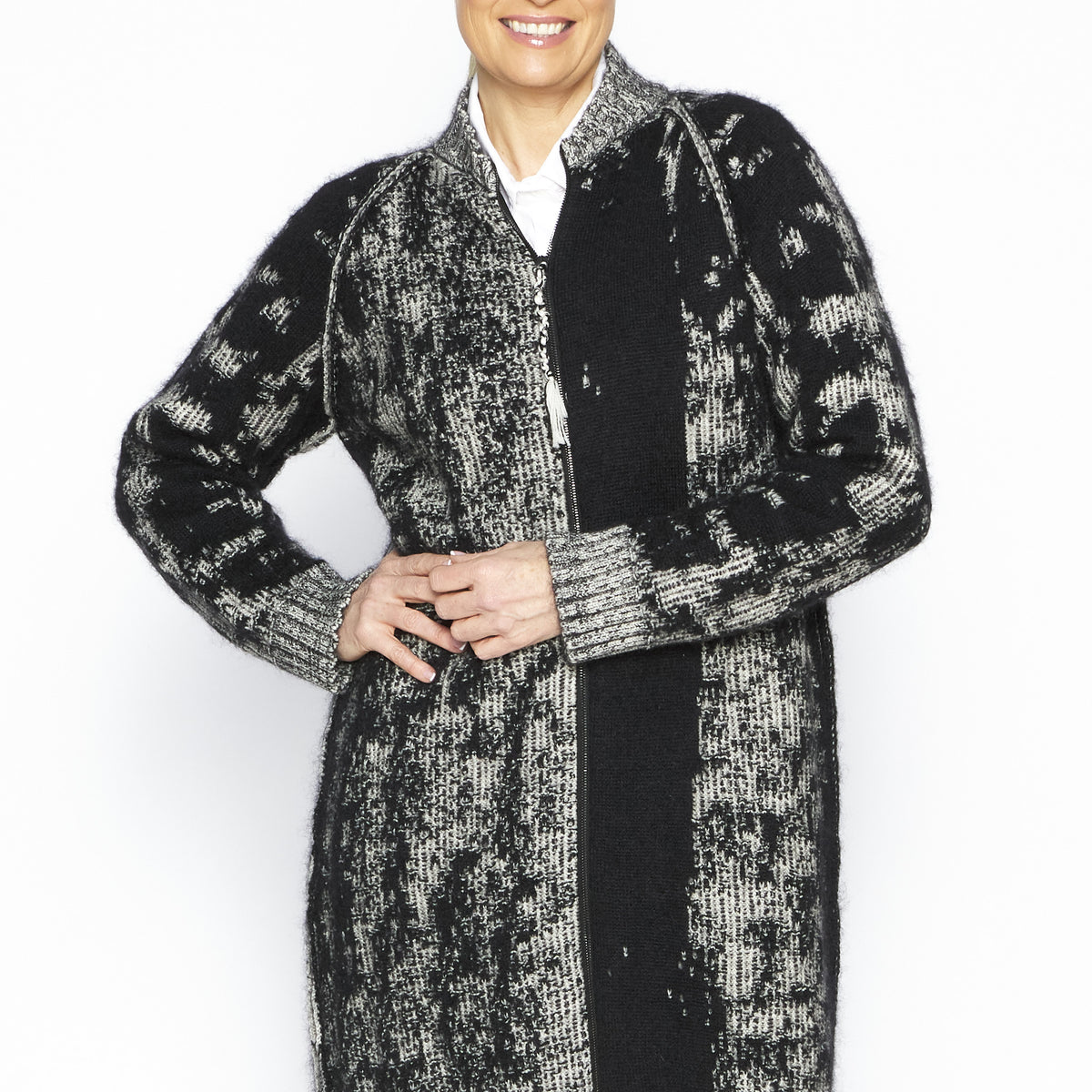 Long Knit Bomber SN-5146
