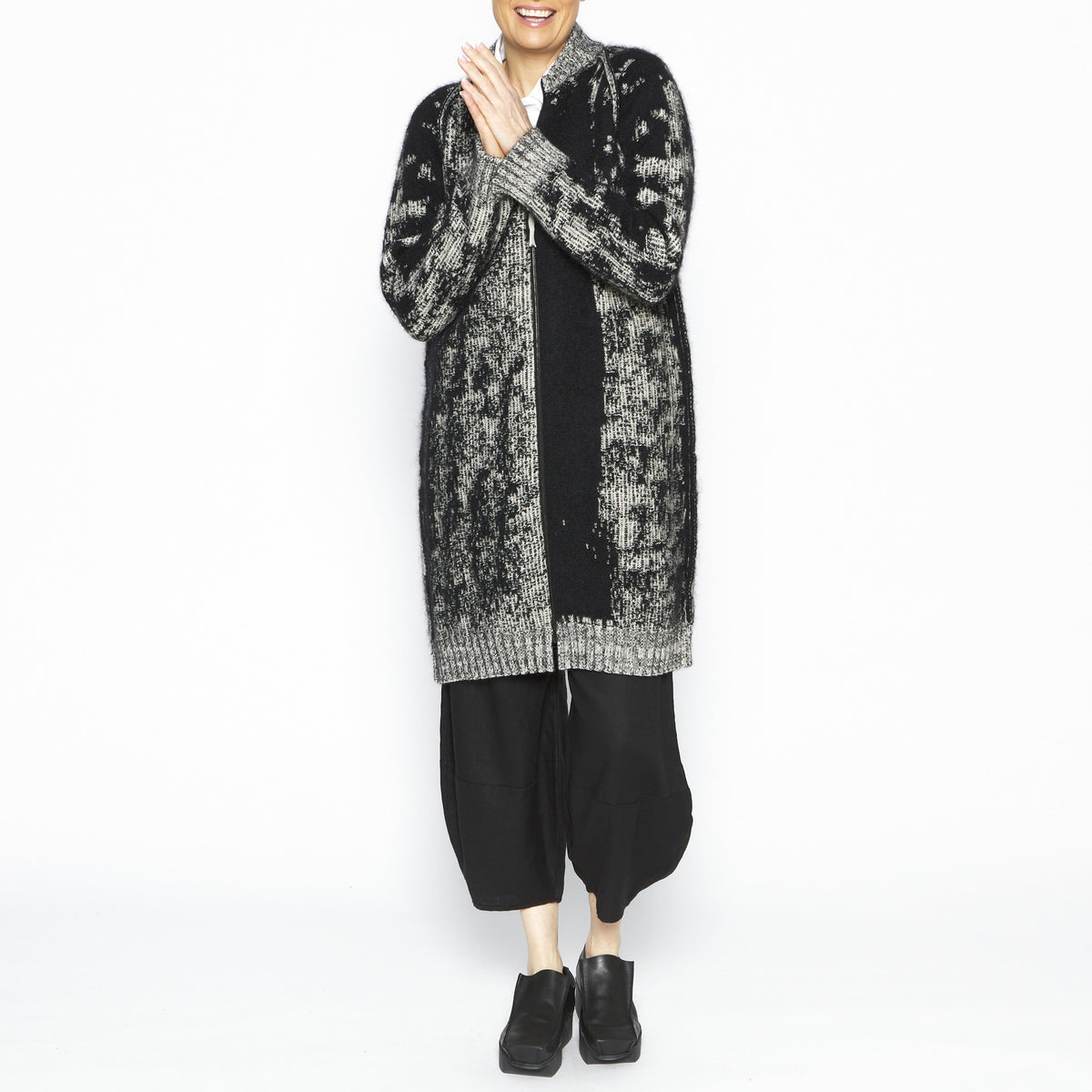 Long Knit Bomber SN-5146