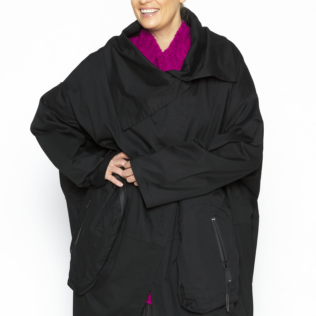 Drape Jacket in Black