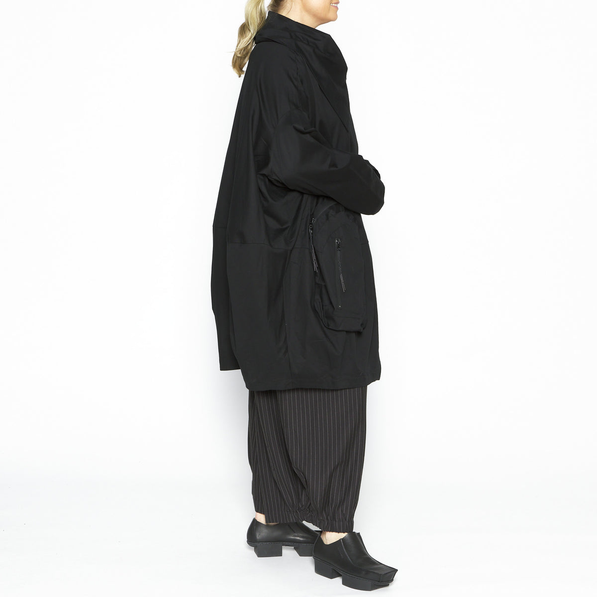 Drape Jacket in Black