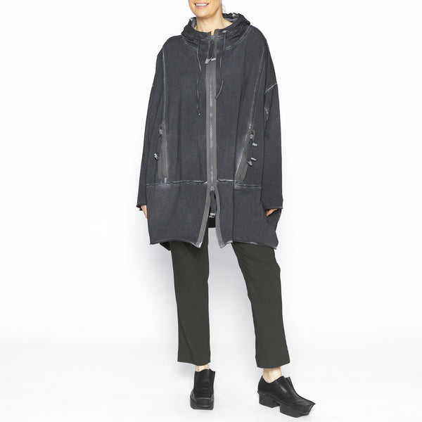 Cocoon Tunic Jacket in Antrasit
