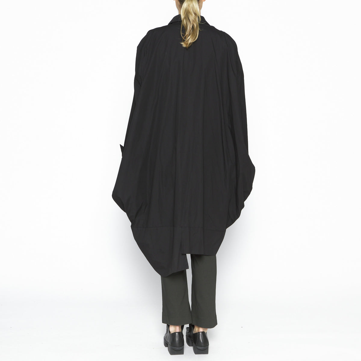 Drape Shirt in Black