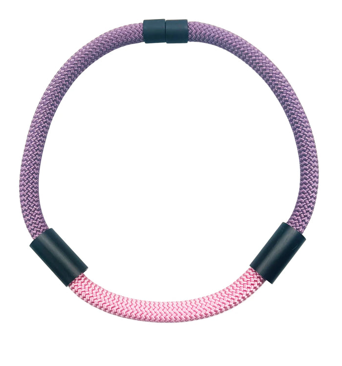 CB64 - Tube Rope Necklace in Purple Pink