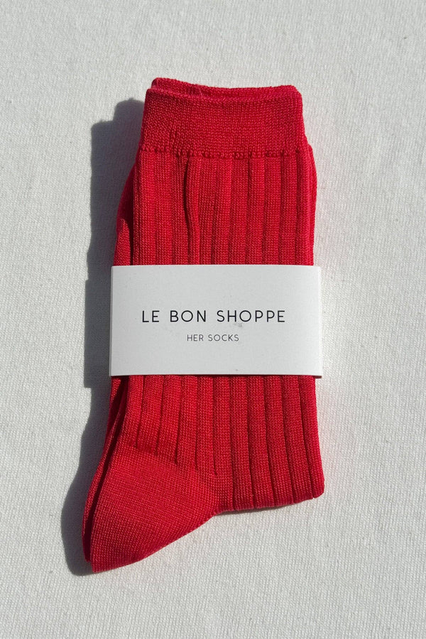 Her Socks - MC Cotton Classic Red
