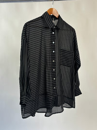 Eve Charcoal Stripe Shirt