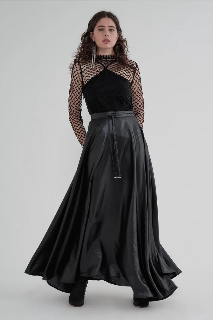Mesh Contend Tunic Black