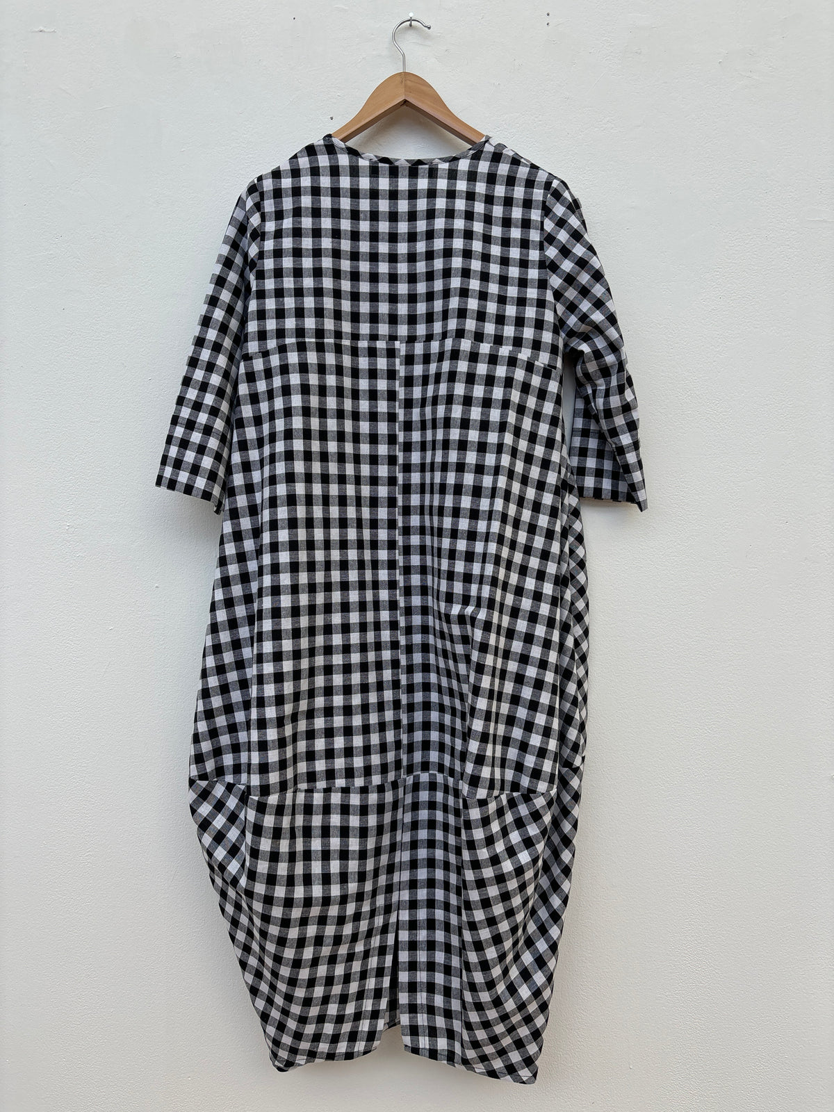 Frida Black & White Check Dress