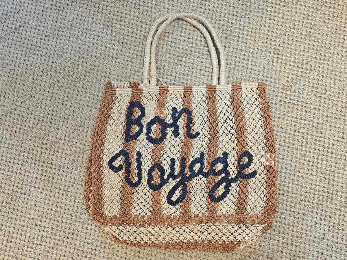 Barry Bon Voyage Bag Tan stripe