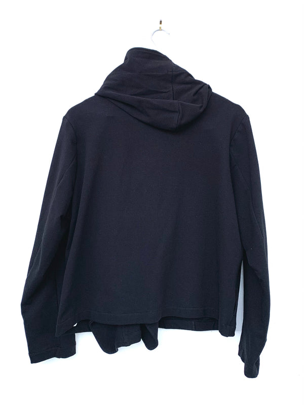 Black Cotton Hoody