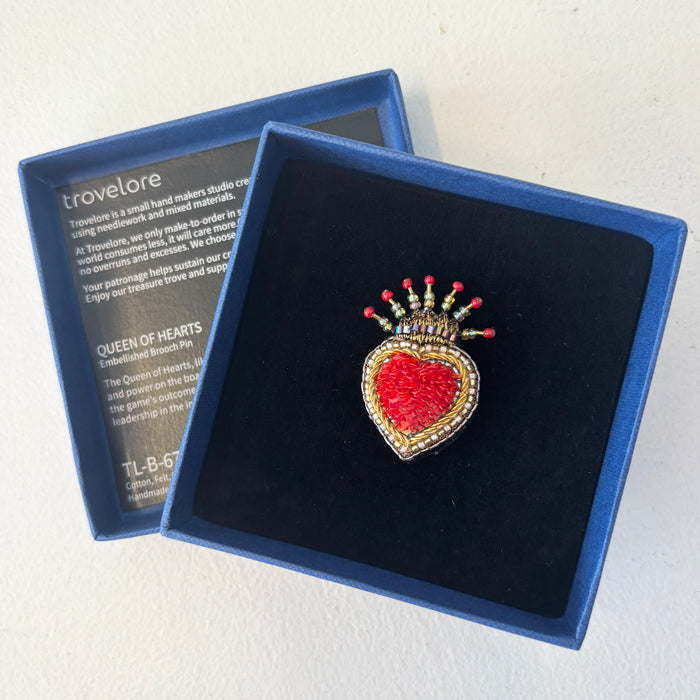 Queen of Hearts Brooch