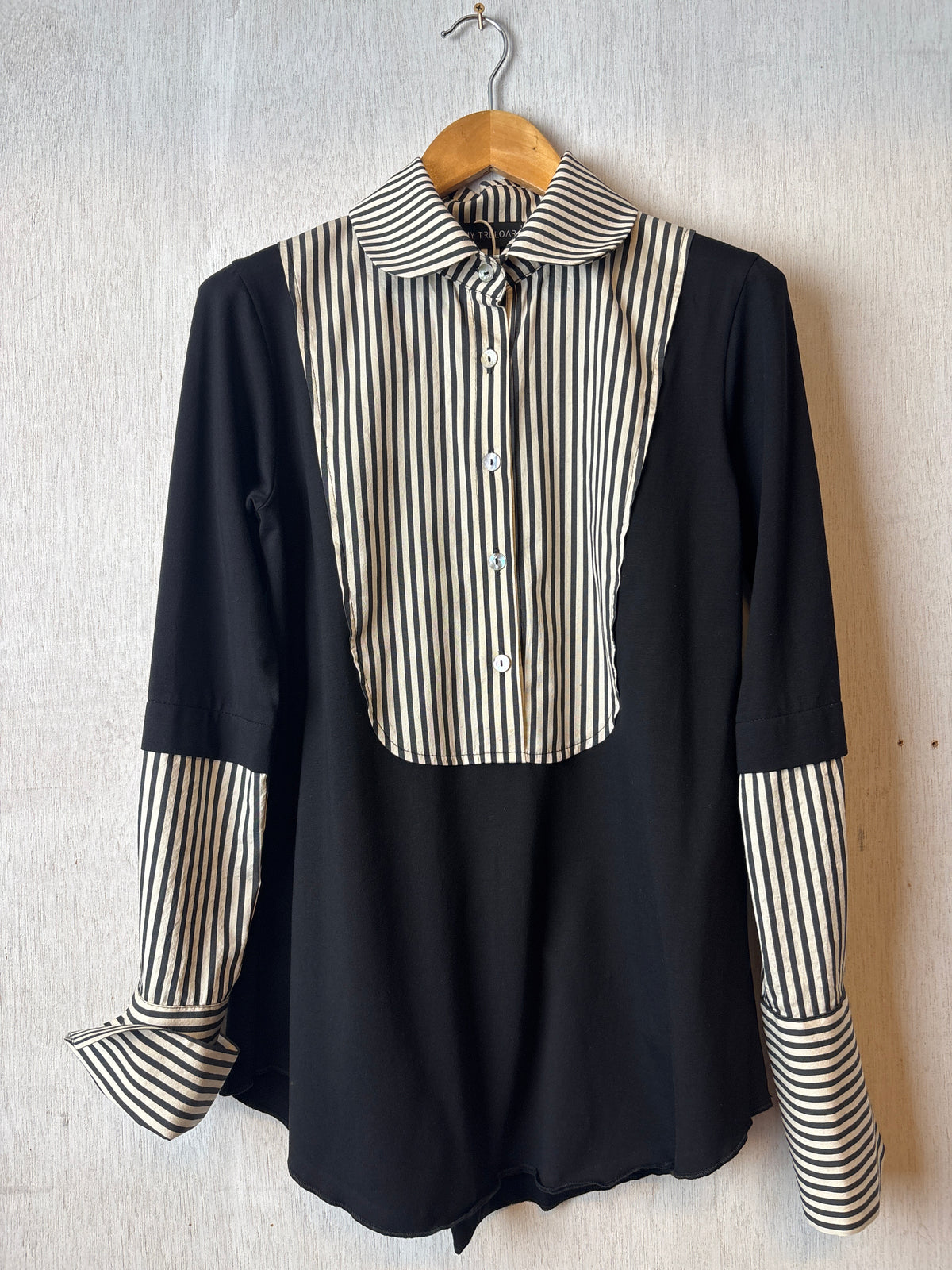 Dandy Striped Black White Shirt