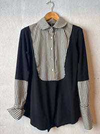 Dandy Striped Black White Shirt