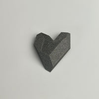 Gunmetal Glitter Heart