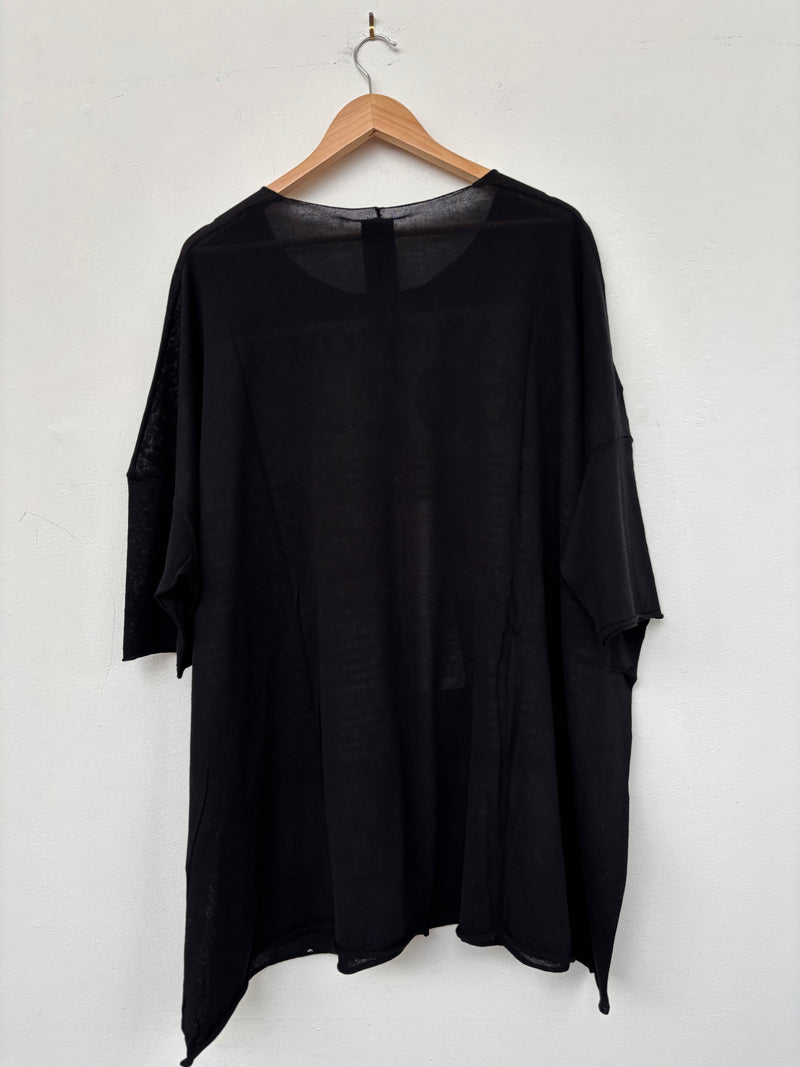 Black Ivory Jacquard Tunic