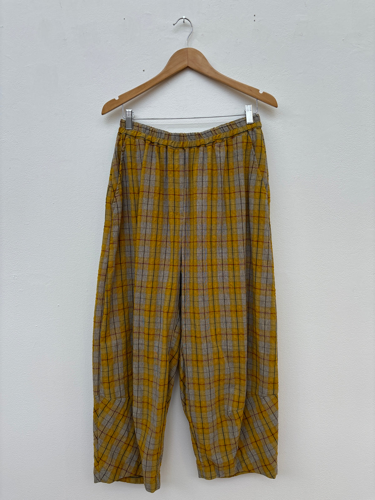 Alpha Yellow Check Pant