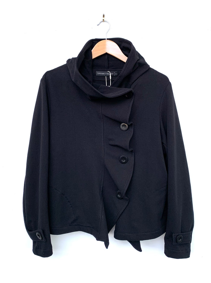 Black Cotton Hoody