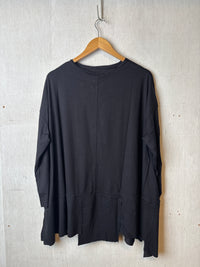 Gia Black Tee Top