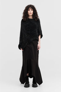 Sleeved Distort Shrug - Black
