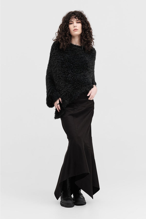 Sleeved Distort Shrug - Black
