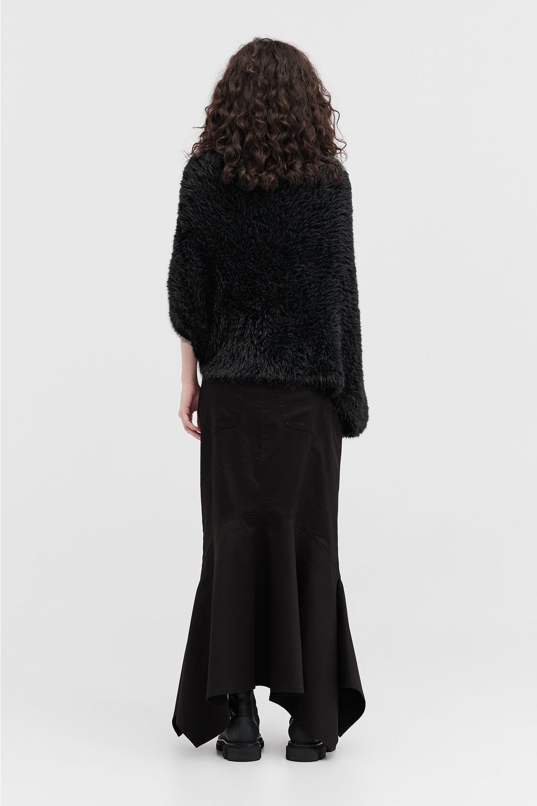 Sleeved Distort Shrug - Black