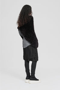 Sleeved Distort Shrug - Black