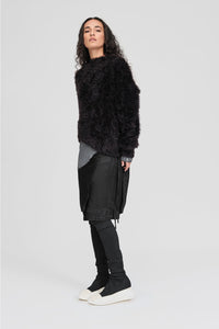 Sleeved Distort Shrug - Black