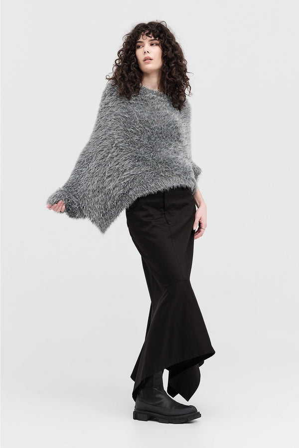 Sleeved Distort Shrug - Moonrock
