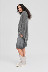 Sleeved Distort Shrug - Moonrock
