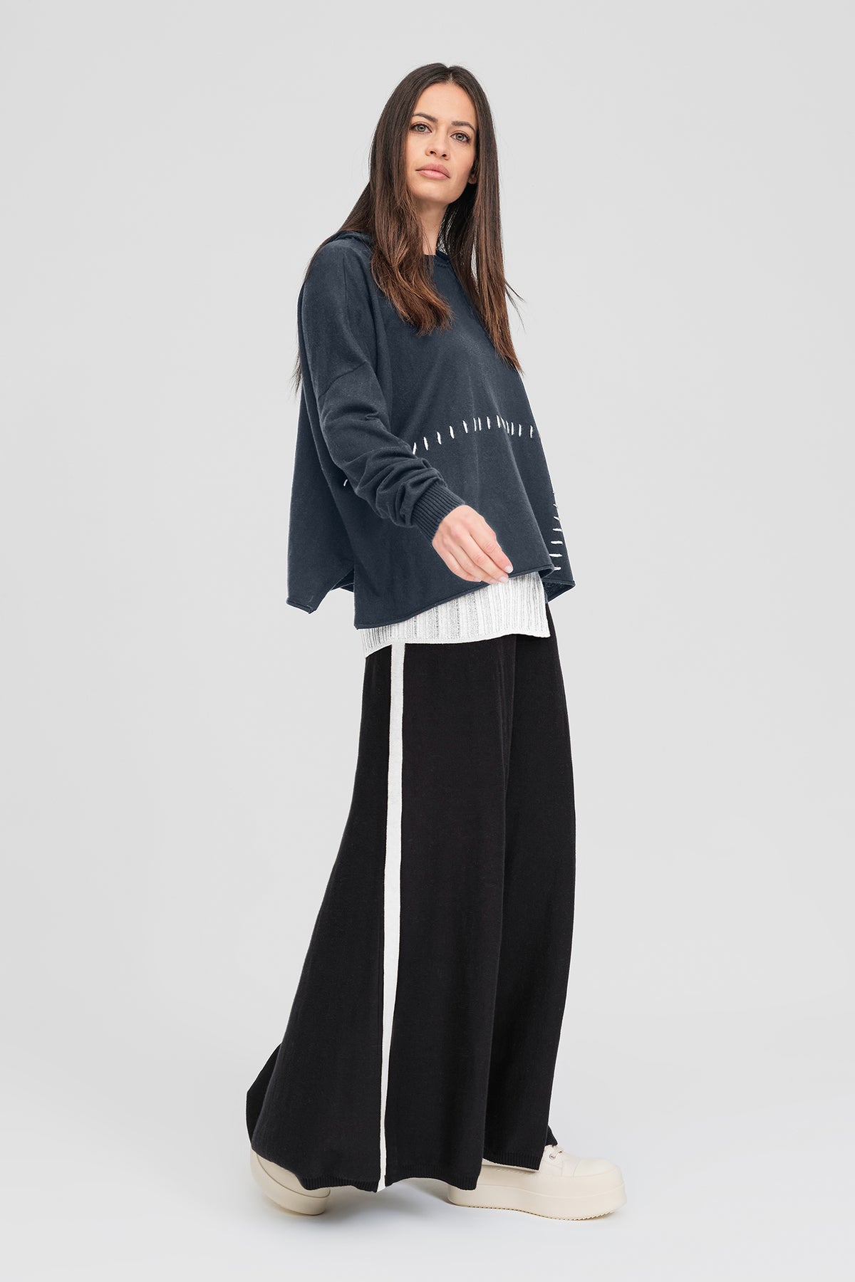 Stitched Lucent Hoodie - Storm